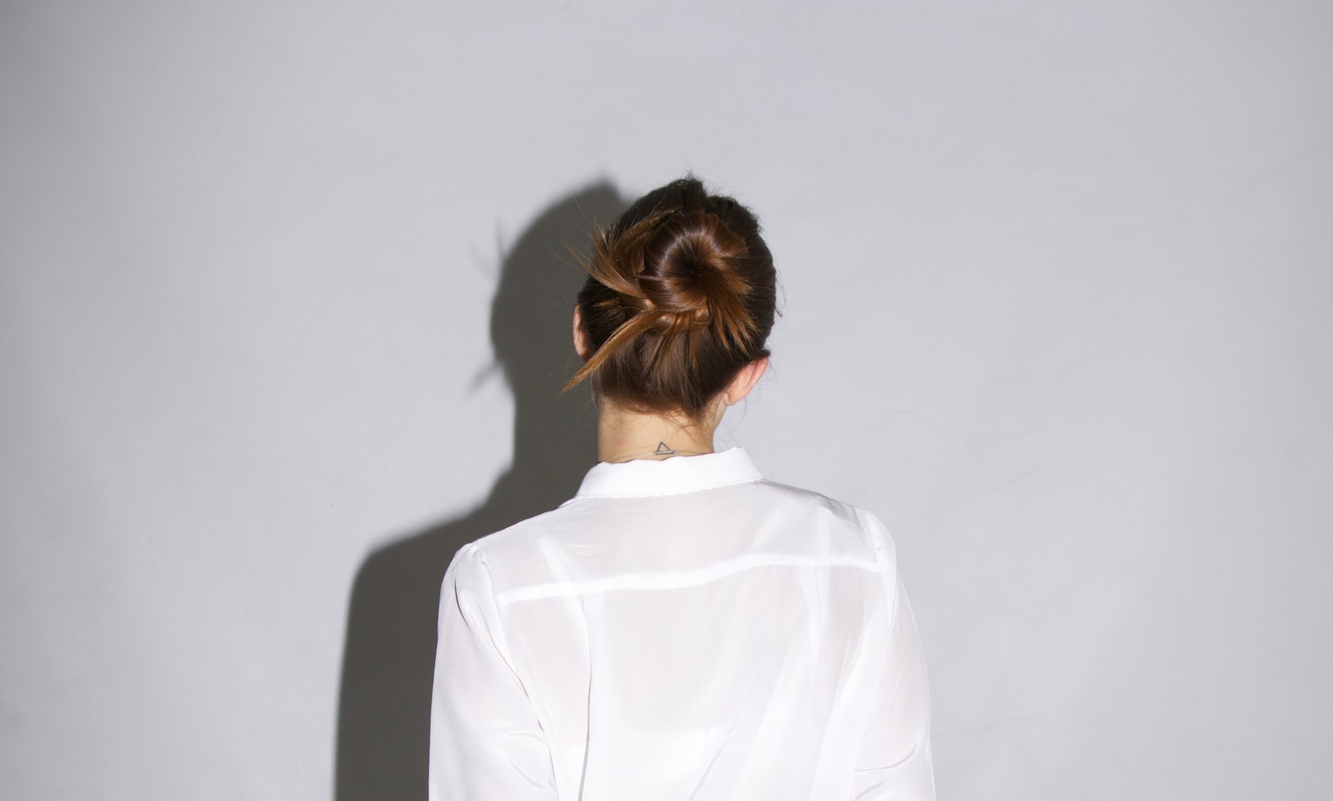 Back View of a Woman with a Hair Bun